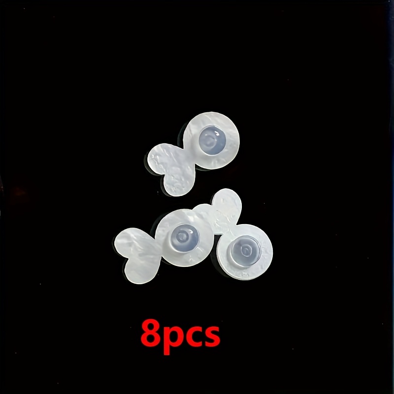 Earring Holders 8pcs, Clear Rubber Lifters For Heavy Duty Studs And Sagging Ears, Secure Support Replacement Parts Earring Holder