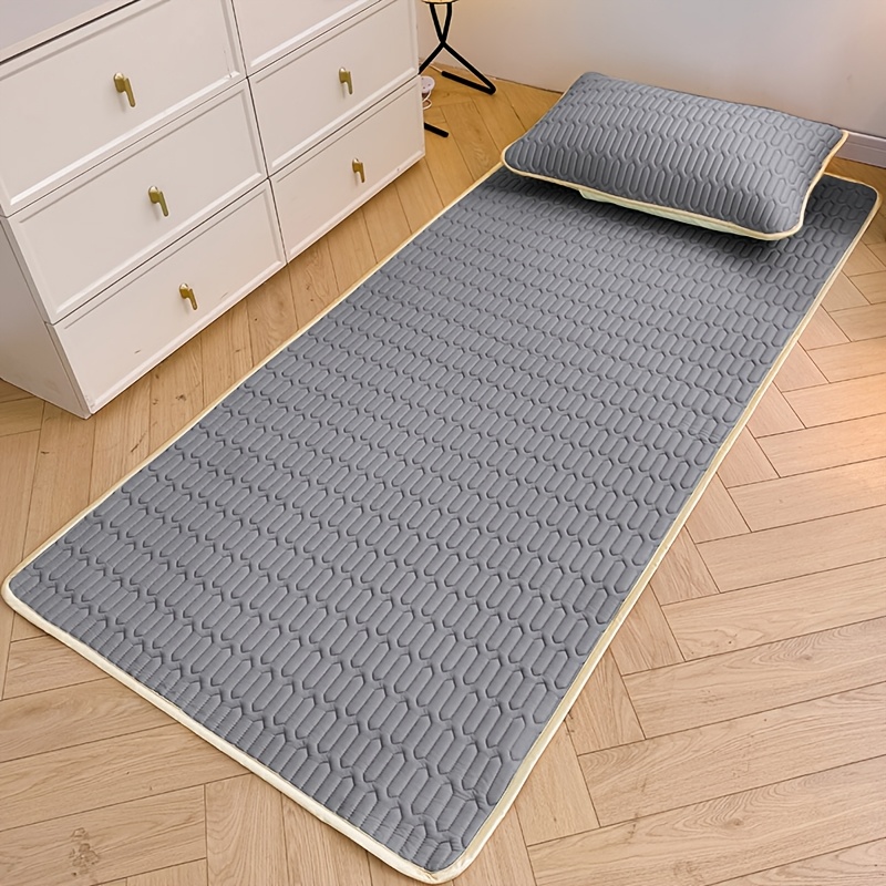 2/3pcs Solid Easy Tatami Mat Set, Includes Pillowcase Without Pillow Core, -friendly Cooling Mat, Foldable And Portable Design, Optional, Suitable For Bedroom, Dormitory, Hotel, Summer Use