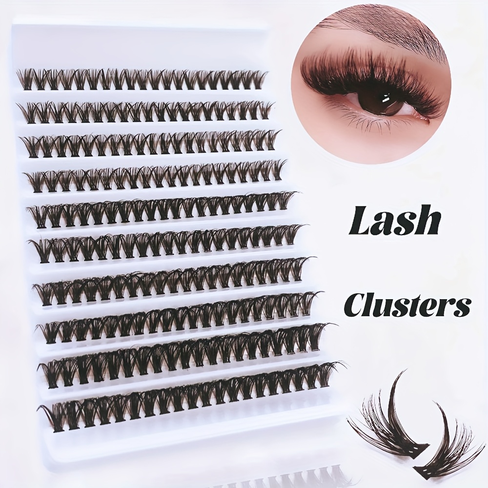 Image of 200pcs Hypoallergenic Individual False Eyelashes Set With 0.07mm Thickness, Mixed Length 9-16mm, 3d Eyelash Bundle, Kit, Suitable For Beauty -30p To 80p Artificial Mink Lashes