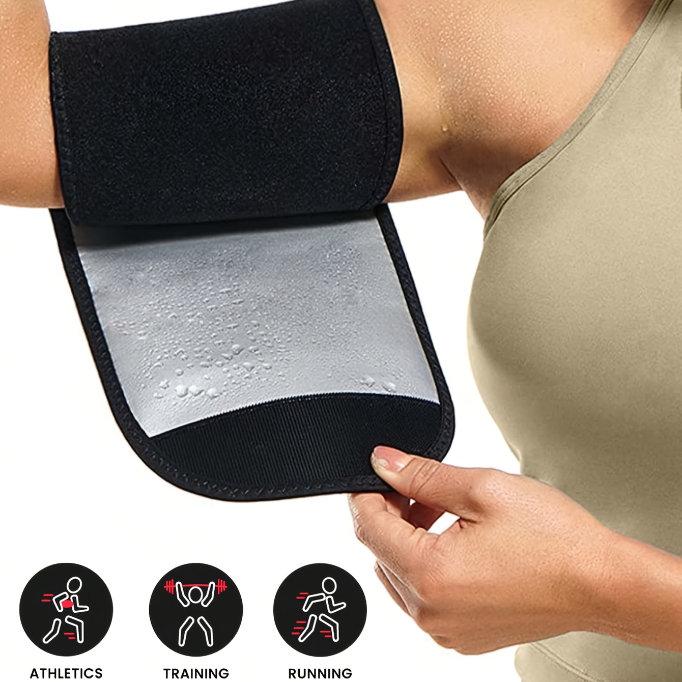 TEMU 1pc Women's Sauna Sweat Arm Shaping Band