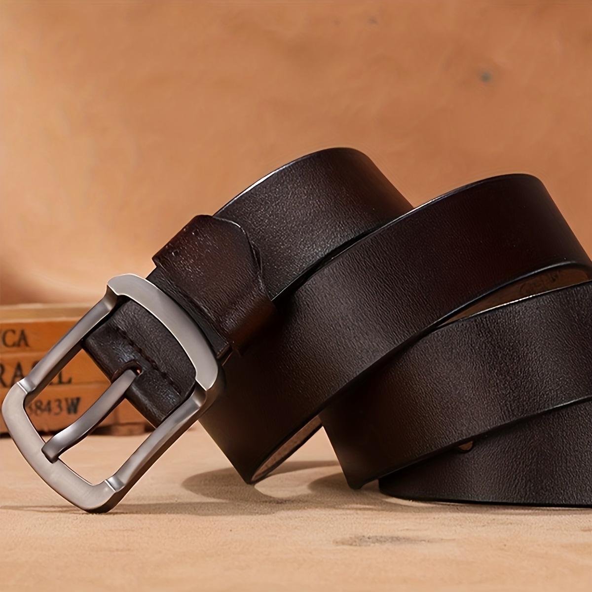 1 Piece Of 110cm-150cm Large Needle , Simple Belt For Men, 3.8width Cm Long Fashionable Belt