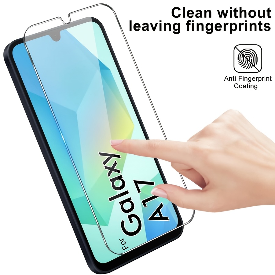 8ÎN1 4 buc. Sticlă Temperată Transparentă + 4 buc. Folie pentru Obiectivul Camerei pentru for Samsung Galaxy A17 Folie de Protecție pentru Ecran