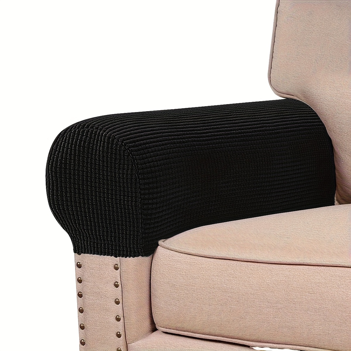 2pcs Plus Size Sofa Armrest Covers