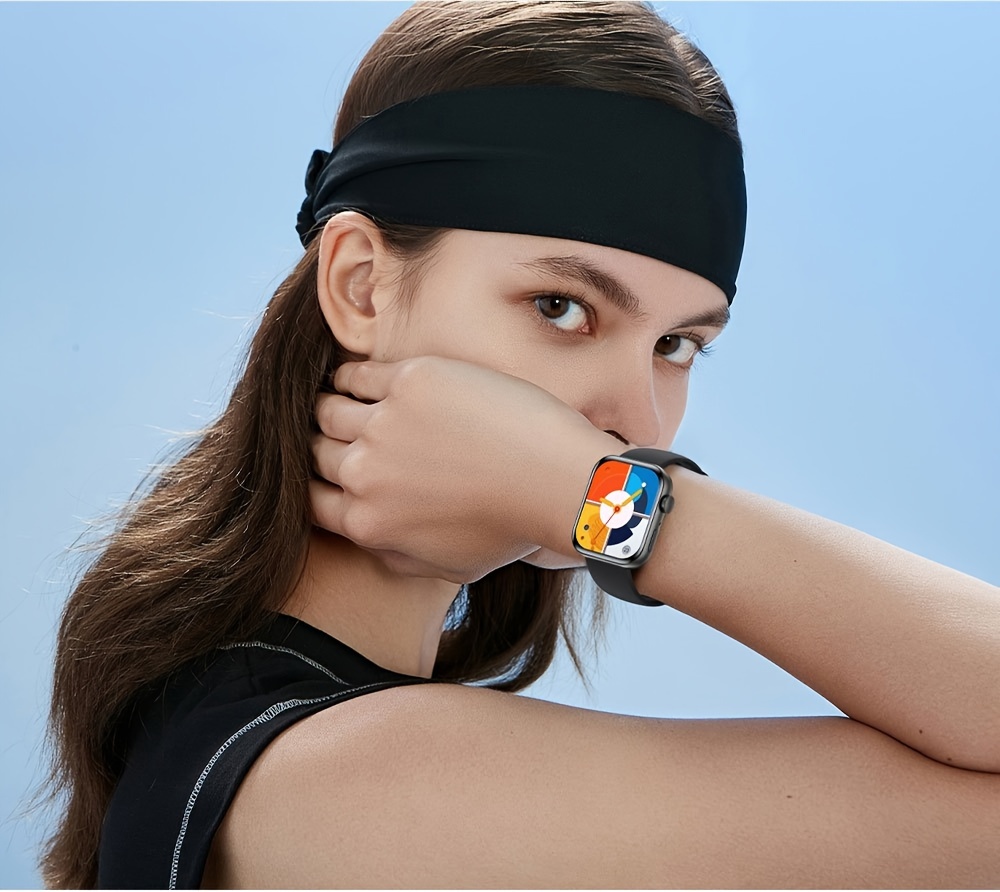 Montre connectée sans fil HD 1,83 pouces 2024, noir pistolet, argent et or rose, cadran personnalisable, tracker GPS SOS Fitness, convient aux hommes et aux femmes_voghion.com