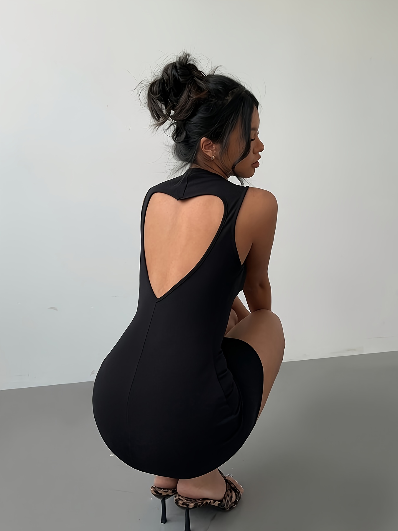 elegant directional womens dress back women's - Temu
