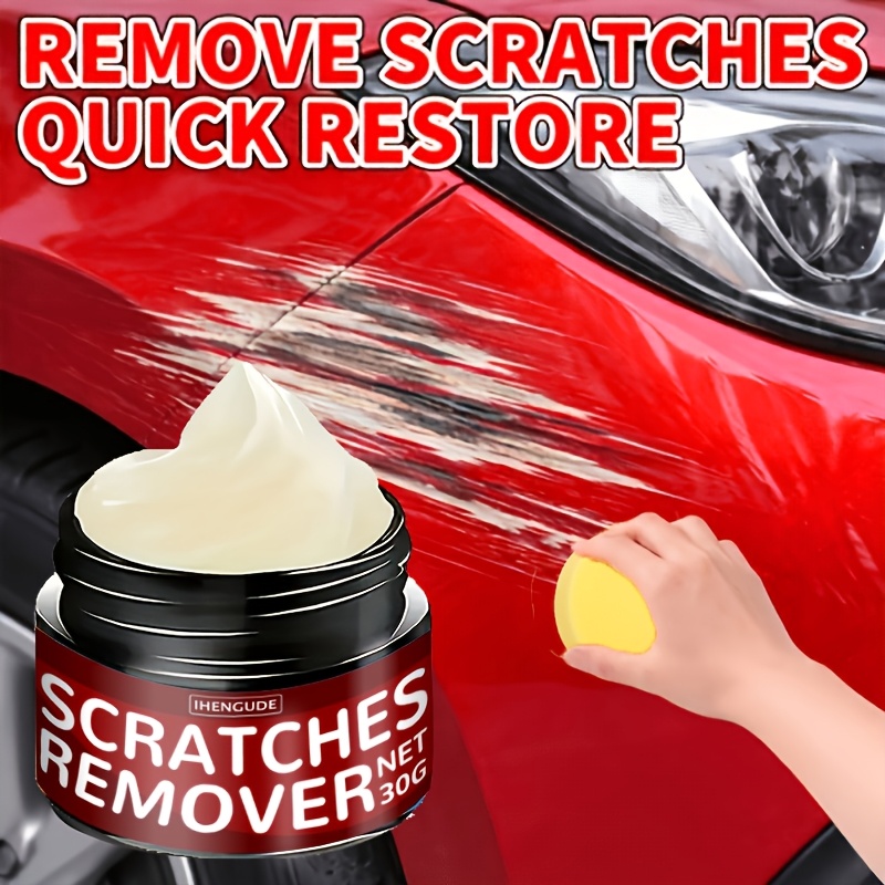 item picture   to the embarrassment caused by   scratches on your vehicles rear end   a thin layer of scratch repair compound to   repair scratches of varying depths while maintaining   paints texture this product