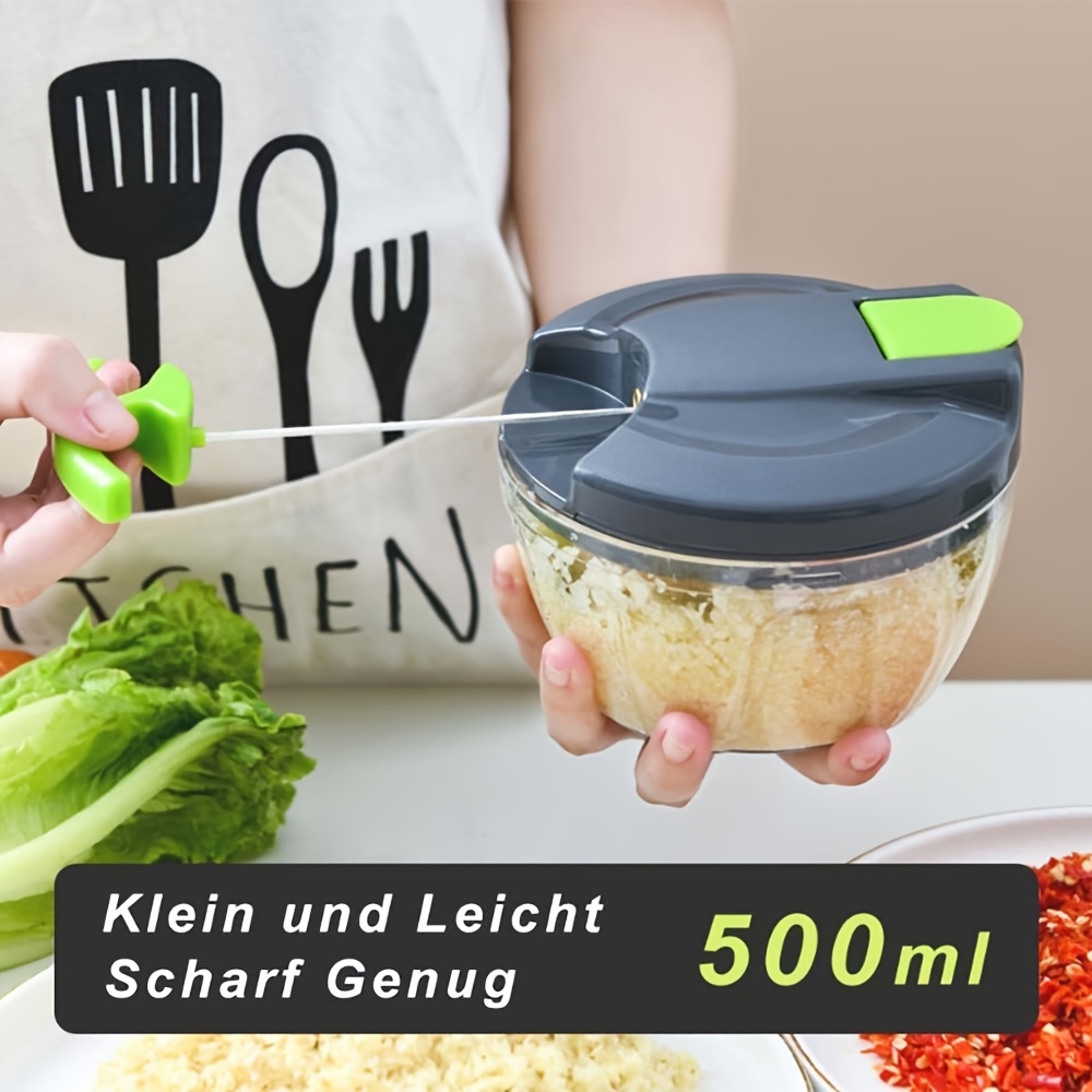 vegetable chopper professional onion chopper multifunctional food chopper kitchen onion chopper with 3 5 blades salad potato carrot garlic container kitchen gadget set Product details 3