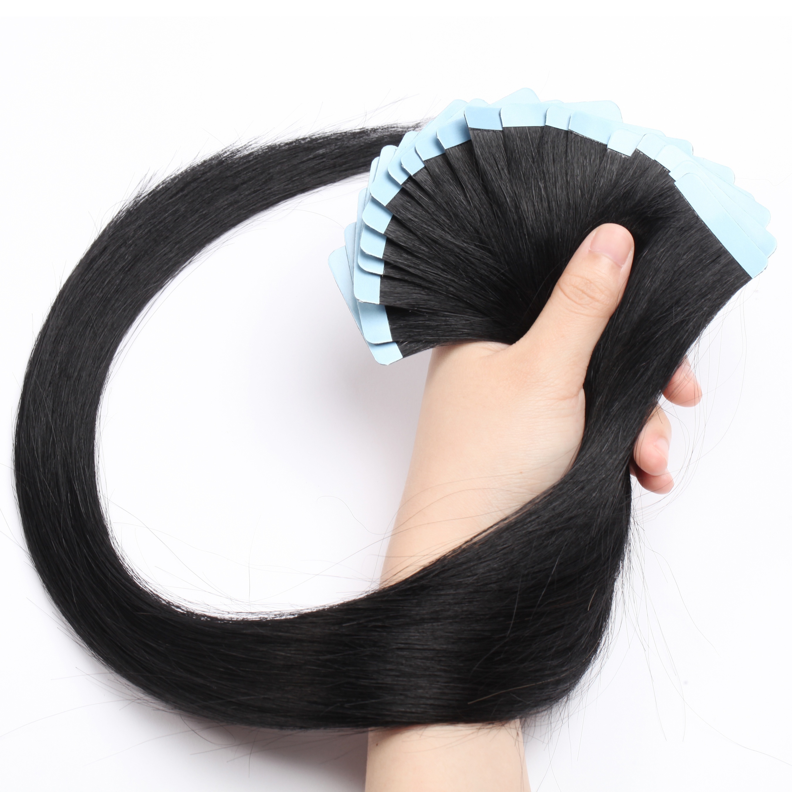   tape in hair extensions human     human hair extensions   for fashion women 10 pcs package dark   20g 25g details 2