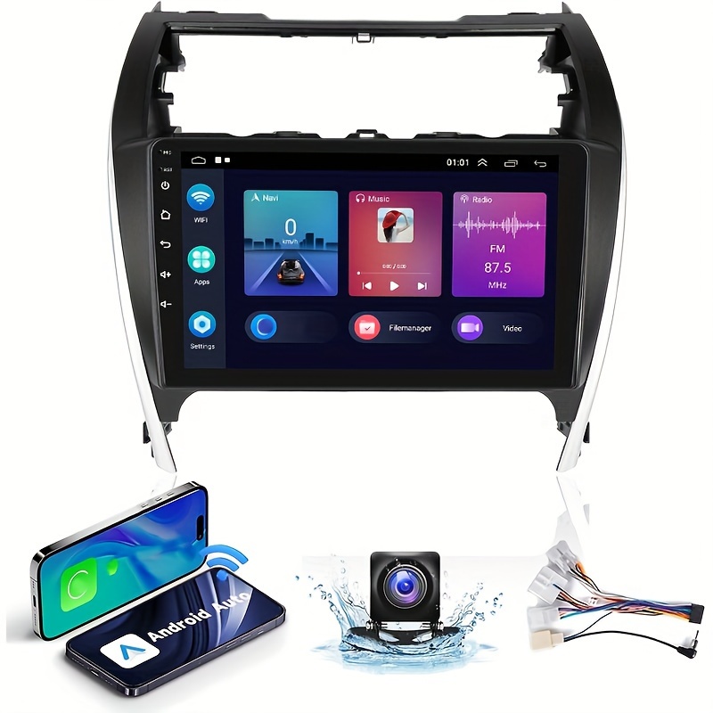 

2gb+64gb Android 13 Car Radio For Toyota For Camry 2012 2013 2014 Compatible With Android Auto, 10.1 Inch Touchscreen Dsp Stereo With Ahd Bacnkup Camera And Mic