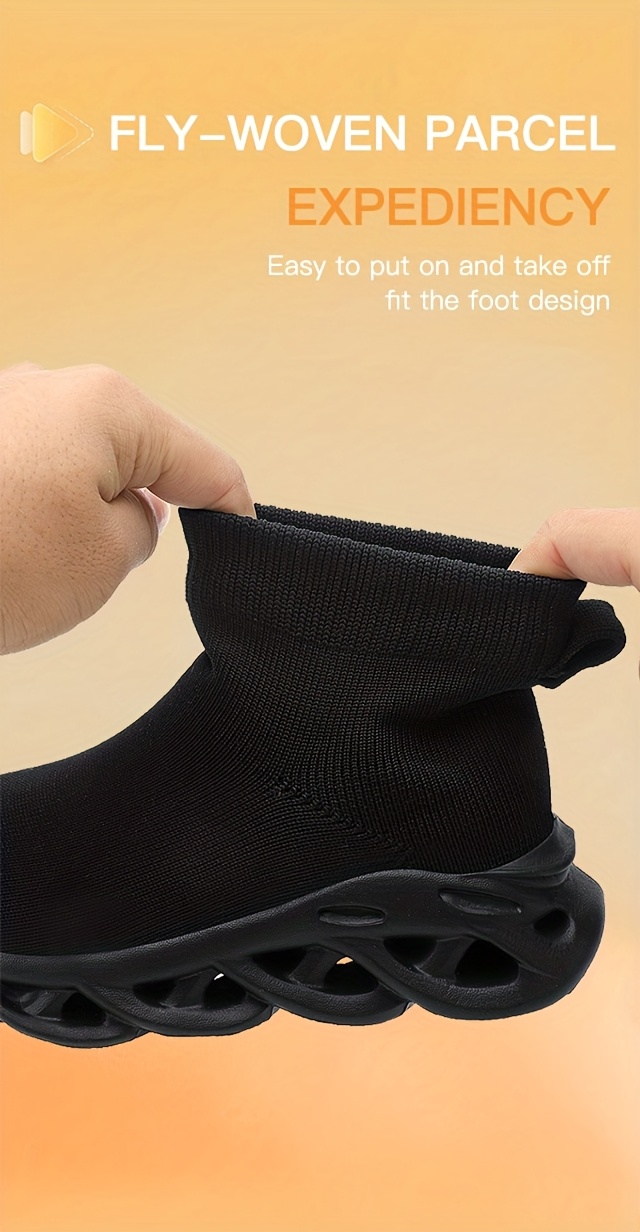 ' & ' High-Top Outdoor Sneakers with Sole Cushioning, Slip-On Knit Boots for, & Play - All-Terrain Traction, Comfortable Durable Footwear for Big Kids ()