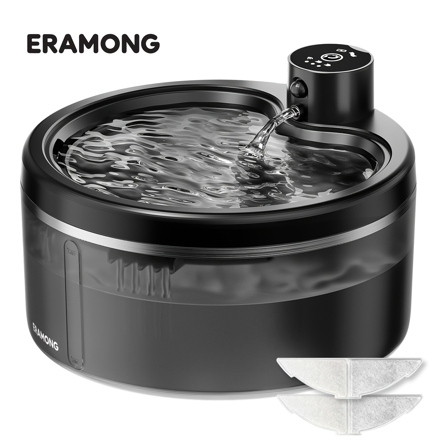 Automatic Cat Water Fountain, Operation Cat Drinking Water Dispenser, Usb Rechargeable With Motion Sensor And Timer, Mode, Large Capacity, Suitable For Indoor Feeding