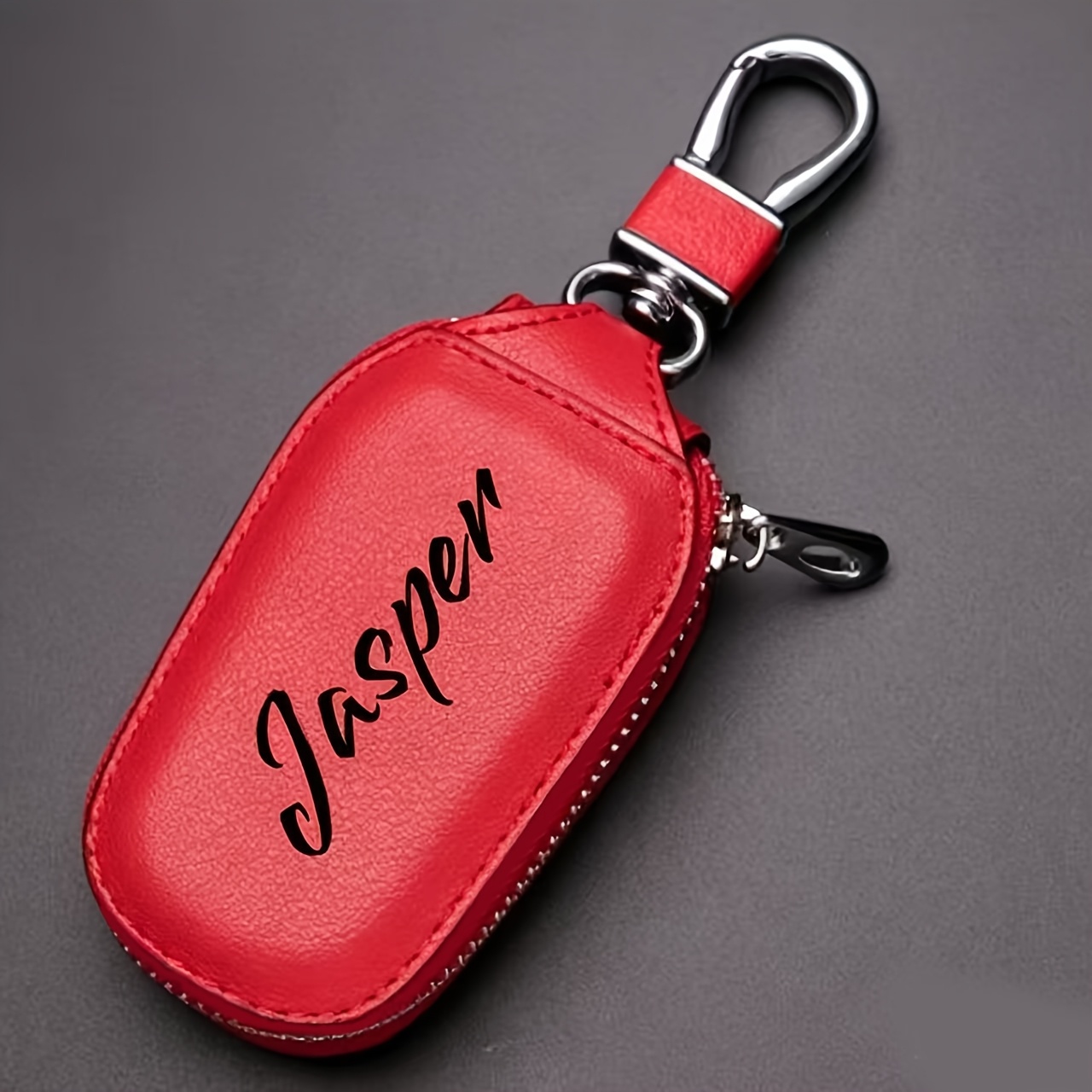 TEMU [customization] Personalized Custom Text Initial Men's Multifunctional Key Bag Large Capacity Car Key Bag Gift For Boyfriend Husband Christmas