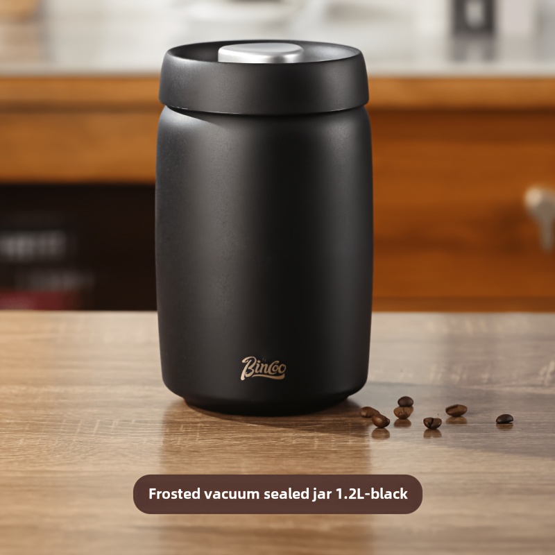 E-shop Bincoo Kaffee Dose mit Verschluss, Vakuumfrischhalte-Kaffeedose, 304 Edelstahl Aufbewahrungsbehälter