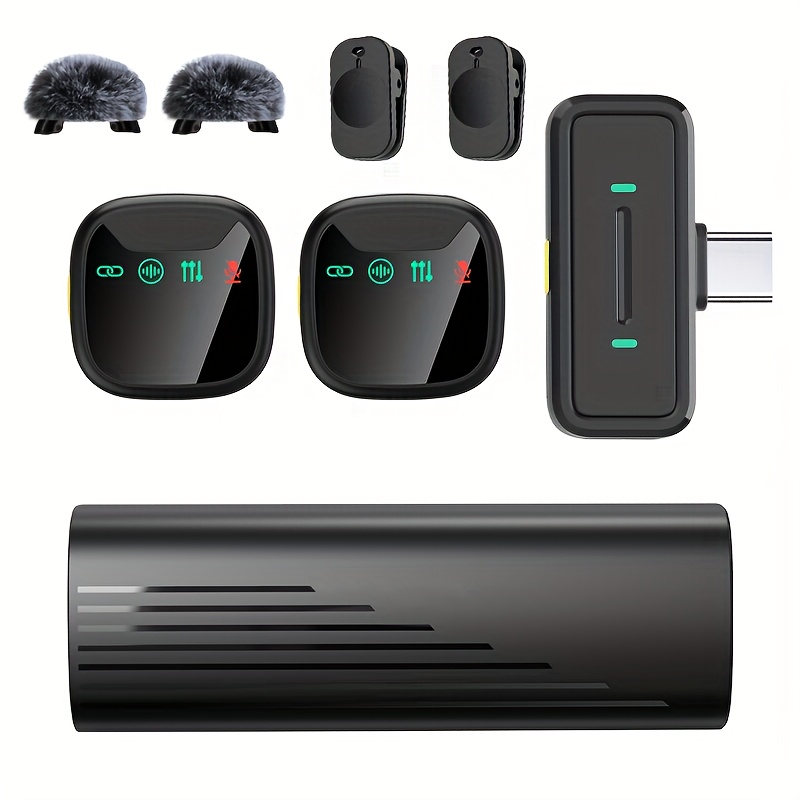 Image of Mini Magnetic Lavalier Microphone, A Fashionable And Premium Product, Featuring Multiple Noise Reduction Functions, It Clear Audio And Is Suitable For , Compatible With , Tablets, Phones