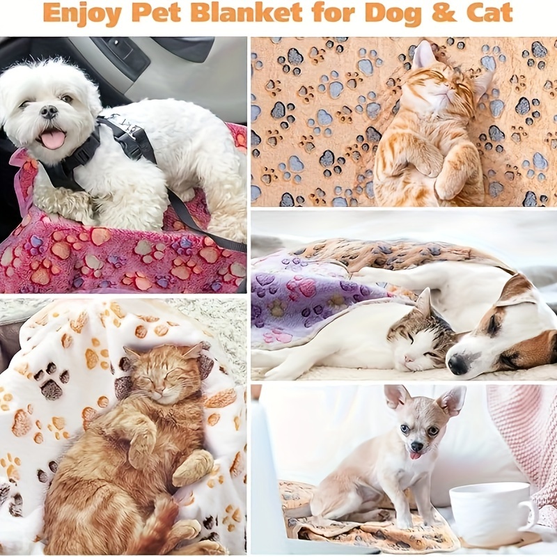 blankets soft warm flannel dog mat small medium Temu