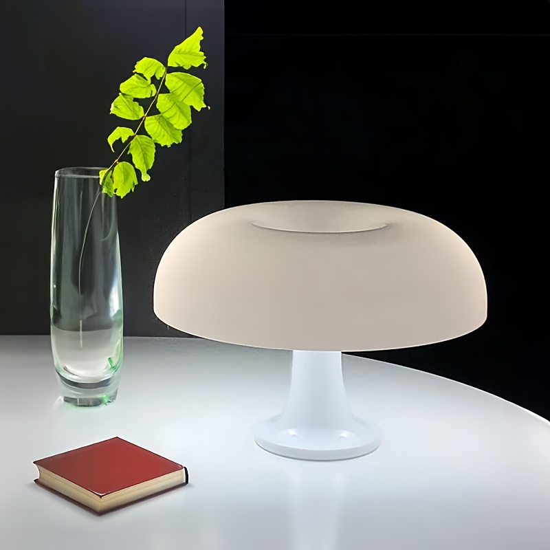 Mushroom Table Lamp with USB Power and Three-Color Dimming