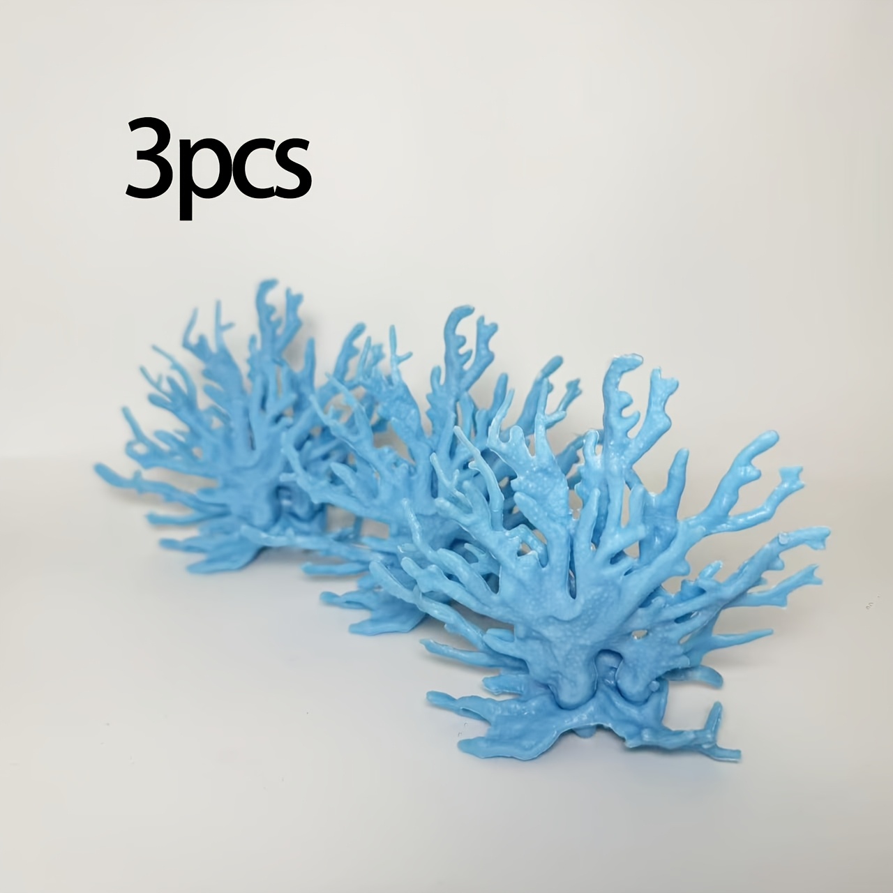 TEMU 1 pz/3 pz Corallo Decorativo Multicolore, Corallo Decorativo per a Tema Mare, Ornamento in Resina a Forma di Corallo Paesaggio Acquario a Tre