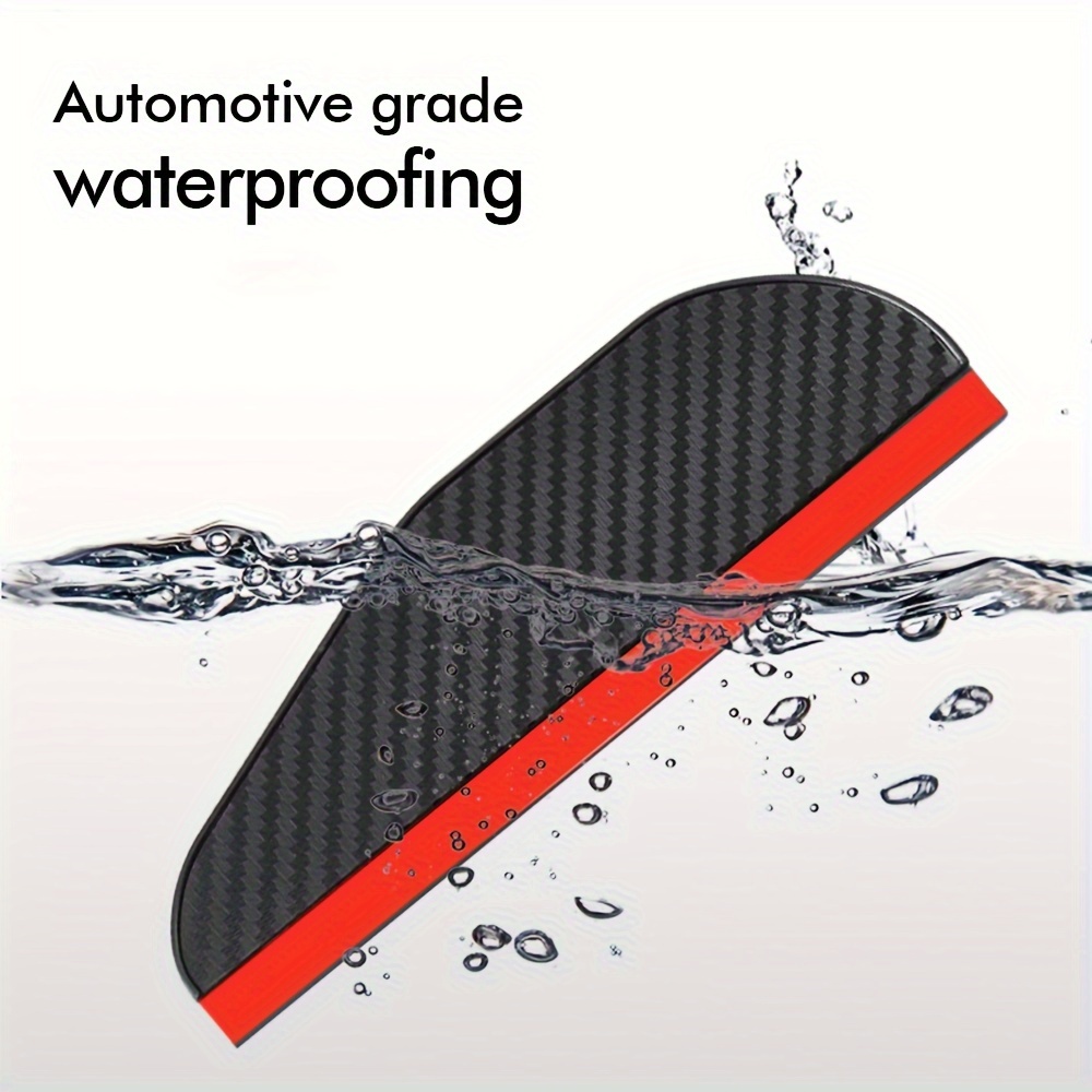 2 шт. дощовий чохол для заднього дзеркала автомобіля,   сонцезахисний чохол для дзеркала автомобіля, водонепроникний, збільшений   з вуглецевого волокна, переднє розташування, плоске дзеркало, овальна форма, для більшості автомобілів, вантажівок та позашляховиків, чохол для дзеркала автомобіля|елегантний чохол для дзеркала|міцний чохол для дзеркала, покриття дзеркала автомобіля Опис товару 7