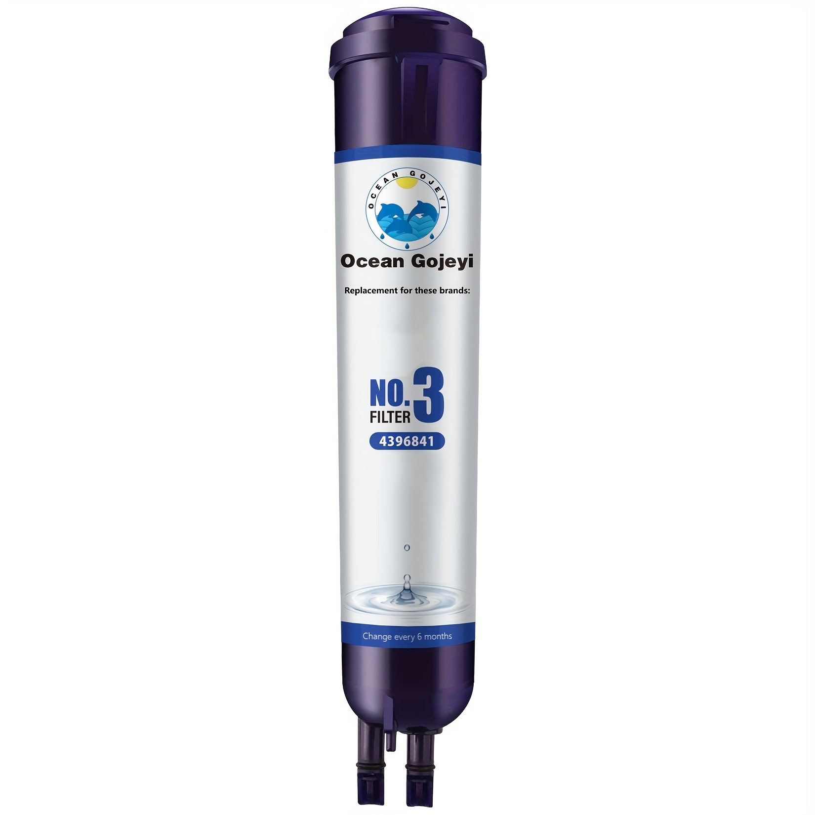 

Refrigerator Water Filter Compatible With 4396841, 4396710, , Filter 3, 9030, 9083, 46-9030, 46-9083, 1pcs