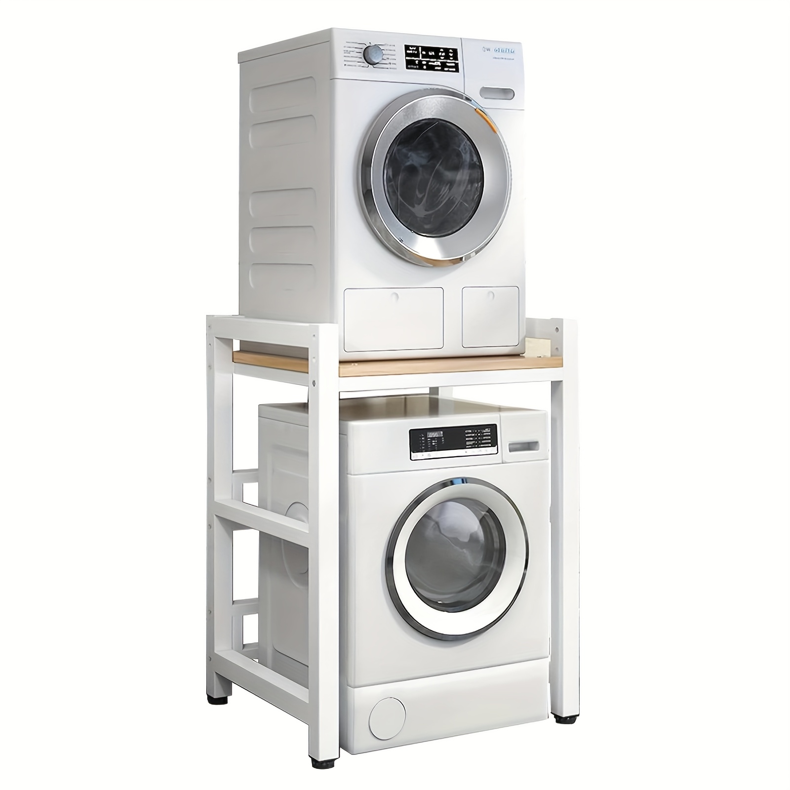 TEMU Shelf Over Washing Machine Drum Washing Machine Shelf Height-adjustable Washing Machine Cabinet For Washing Machine Dryer Load Capacity 350kg