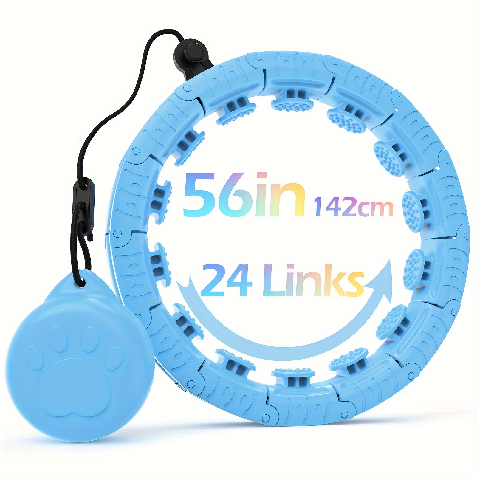 Image of 24 Section () Large Cat Paw Ball Weighted Pilates Circle, Suitable For Adult Exercise, Intelligent Sports Equipment For Women