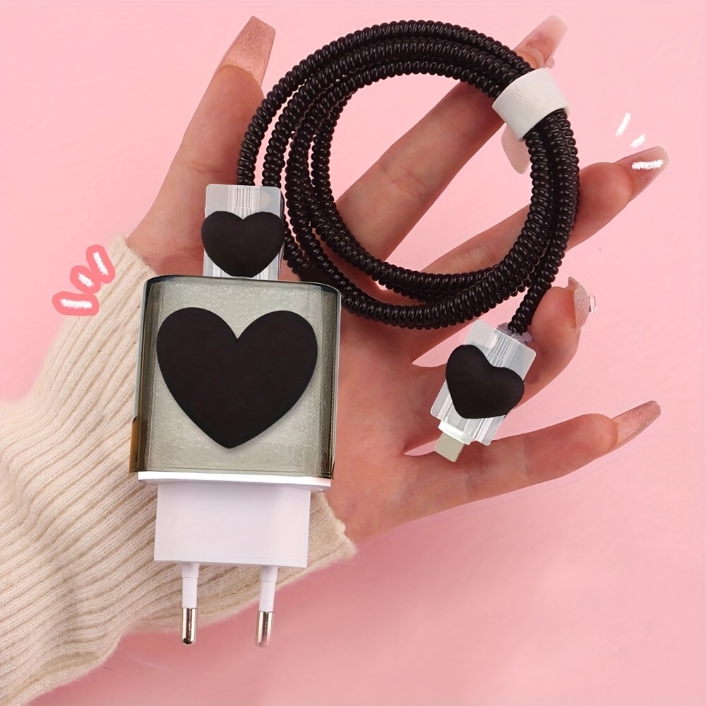 TEMU เคสป้องกันสายชาร์จ ออกแบบมาสำหรับ Samsung 25W Chargers ป้องกันสายชาร์จแตก ขีดข่วน และเปื้อน