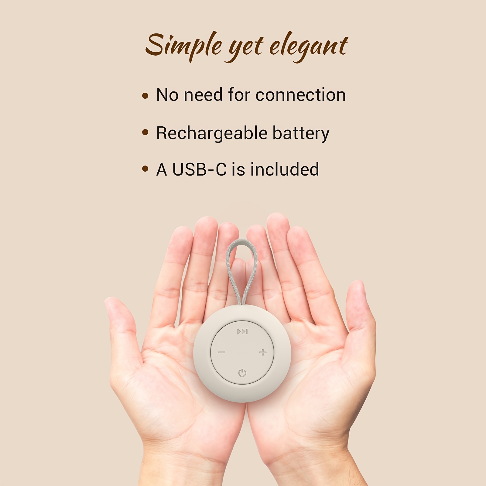 Temu – TEMU Compact Sleep Assistance Gadget: 12 Calming Sounds And White Noise, 15-hour Battery , Suitable For Strollers, A Holiday Present For