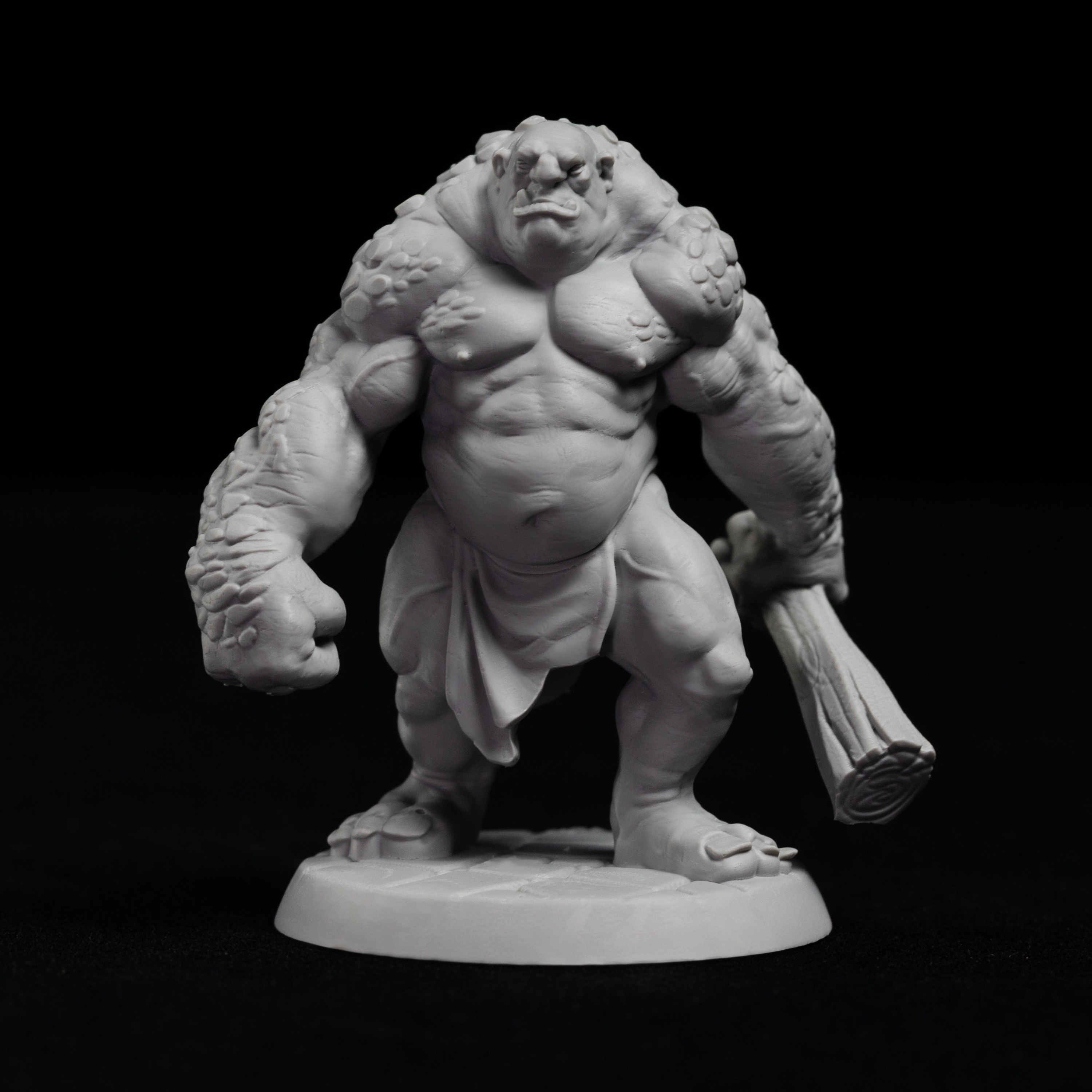 

Handcrafted Stone Troll Miniature - Highly Detailed Fantasy Monster For Rpgs, Ready To Paint & Collect, Ages 14+