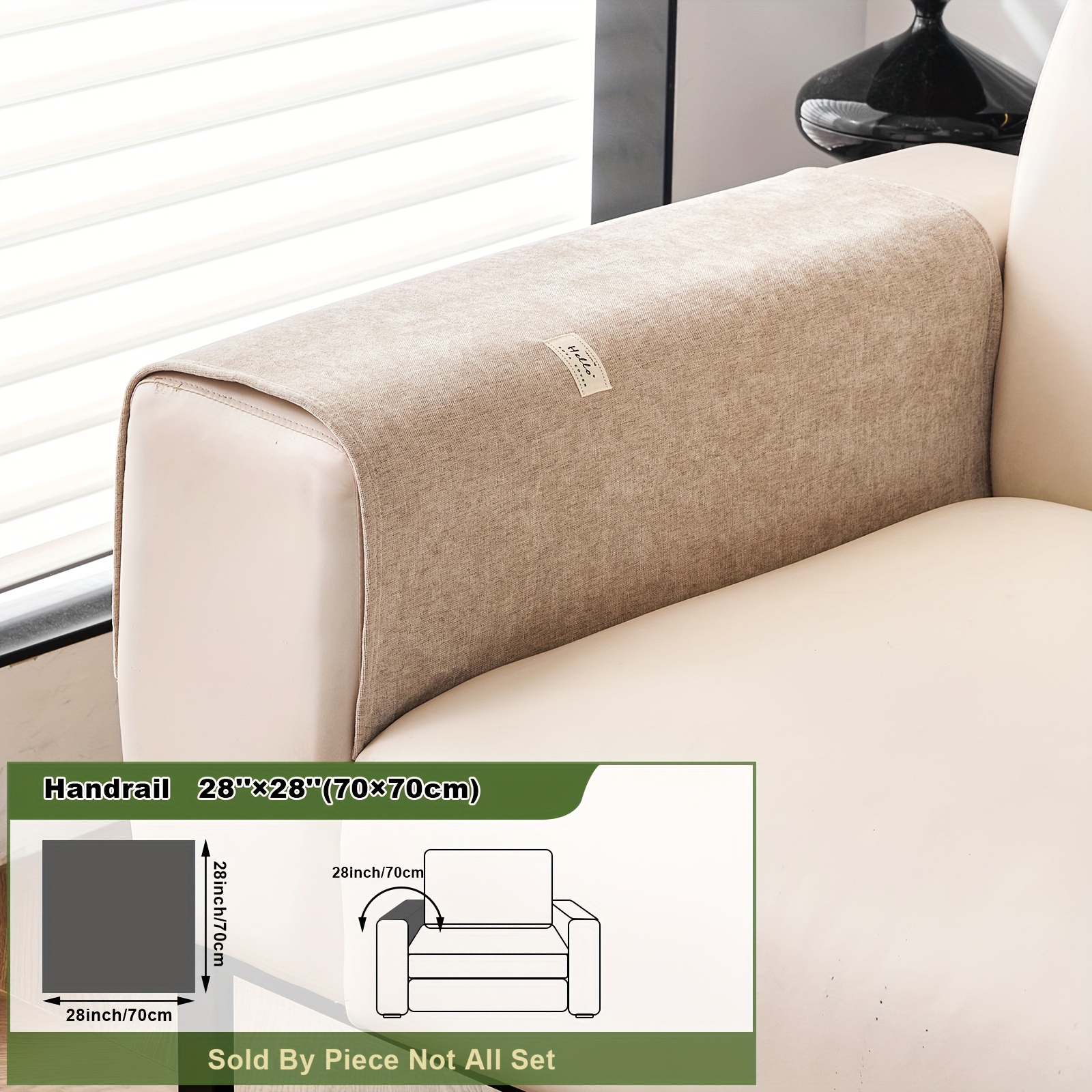 E-shop 1 Stück Hello Einfarbiges Sofakissen, Modernes Minimalistisches Sofaschutzkissen, Schützt Ihr Sofa vor täglicher Abnutzung, Verbessert das