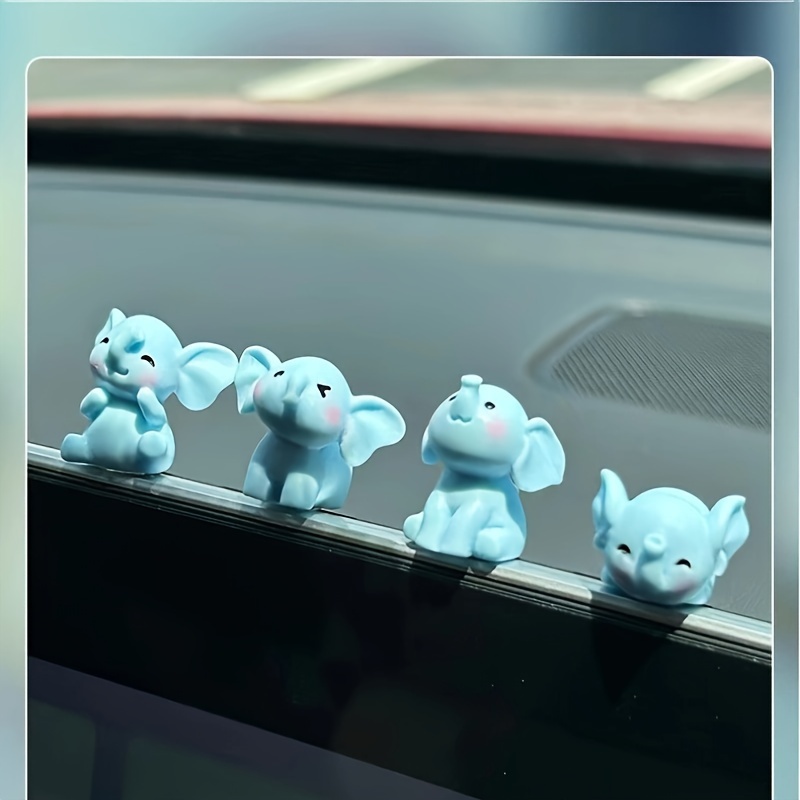 

Adorable Blue Elephant Resin Car Fidgets - Perfect For Your Vehicle's Interior