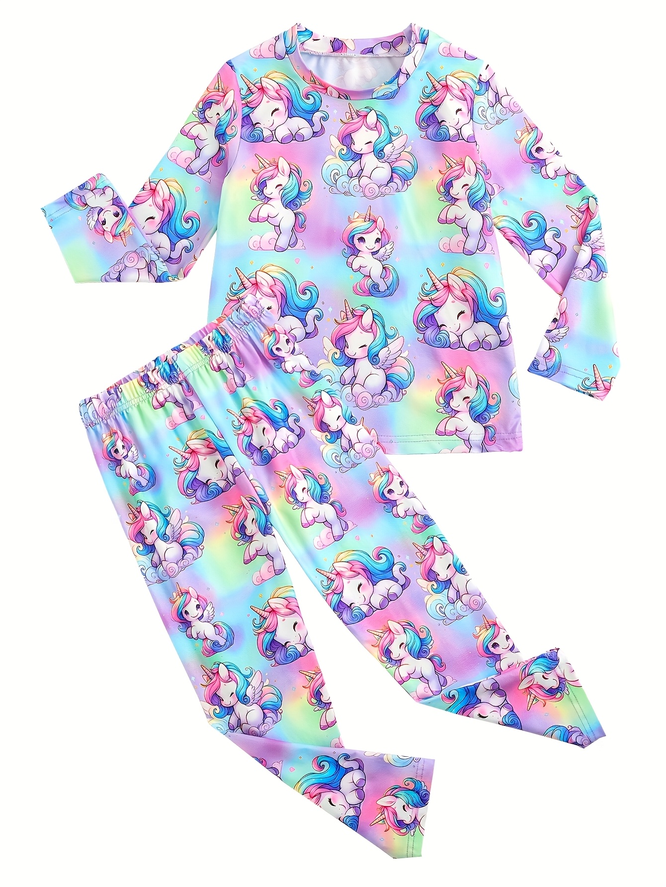 2 pezzi pigiama unicorno ragazze + set pantaloni - Temu Italy