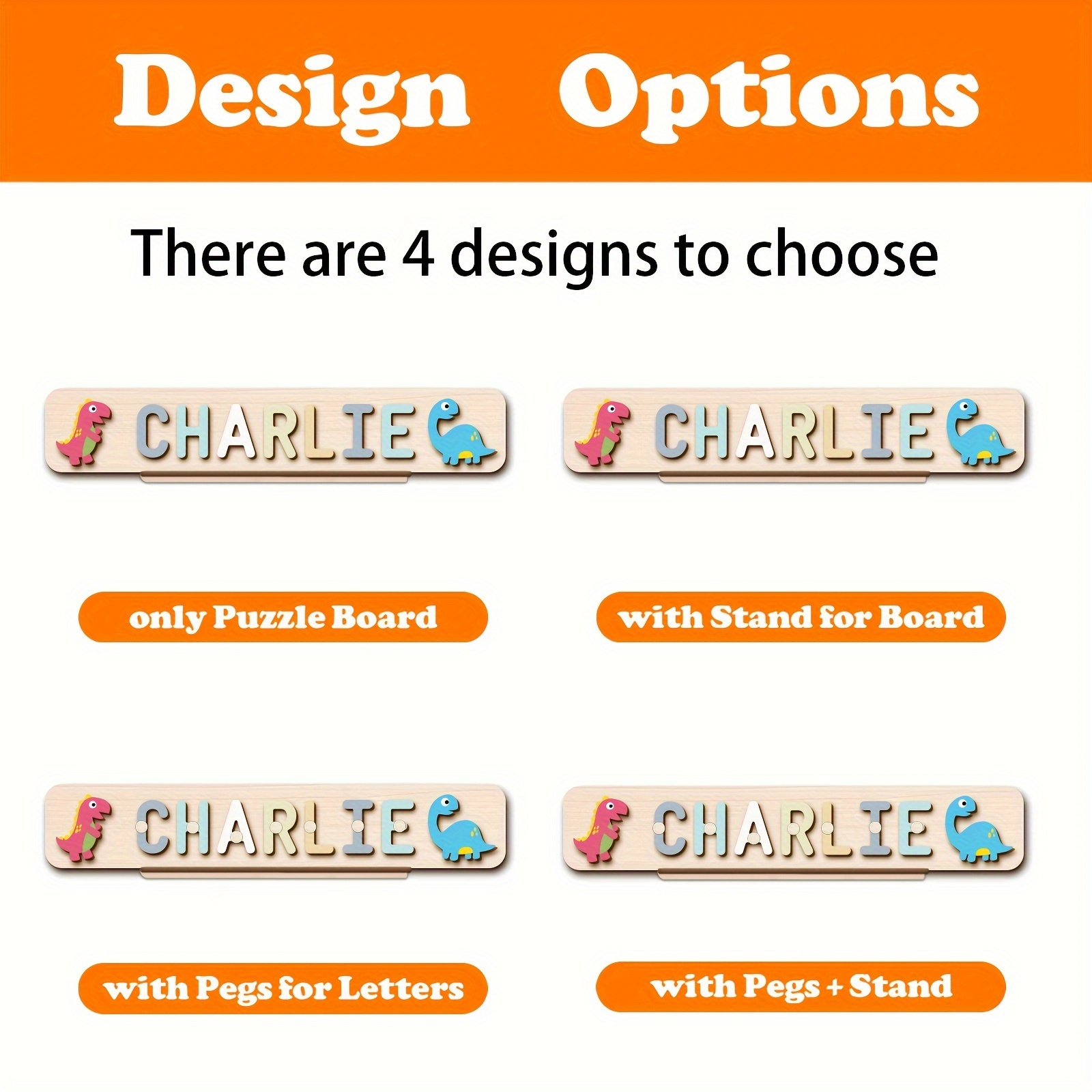 Personalized Name Puzzle, Custom Color Name Puzzle for Boys
