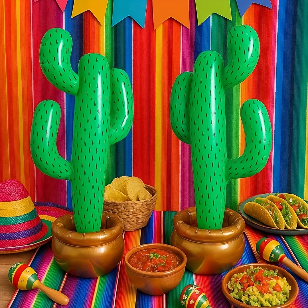 inflatable cactus decor mexican carnival theme decor desert western cowboy theme decor