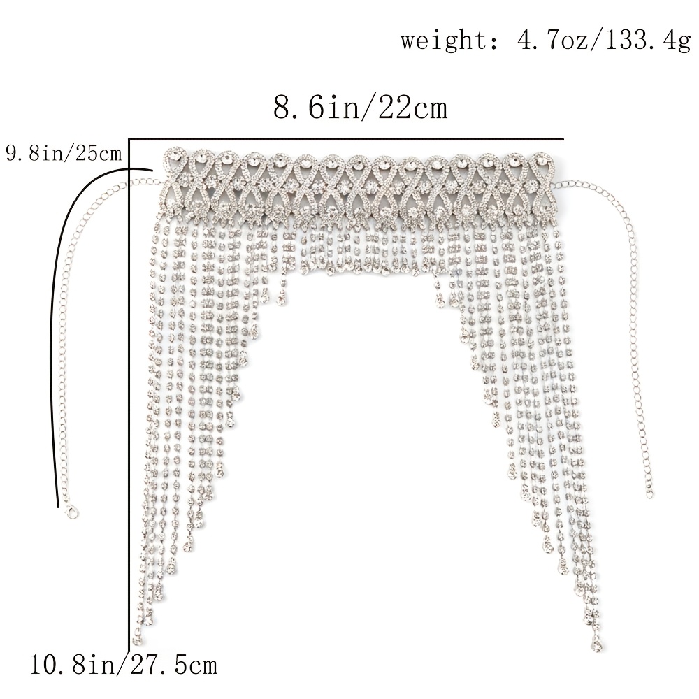 Full Rhinestone Fashion Headpiece, Exaggerated Prom Accessory