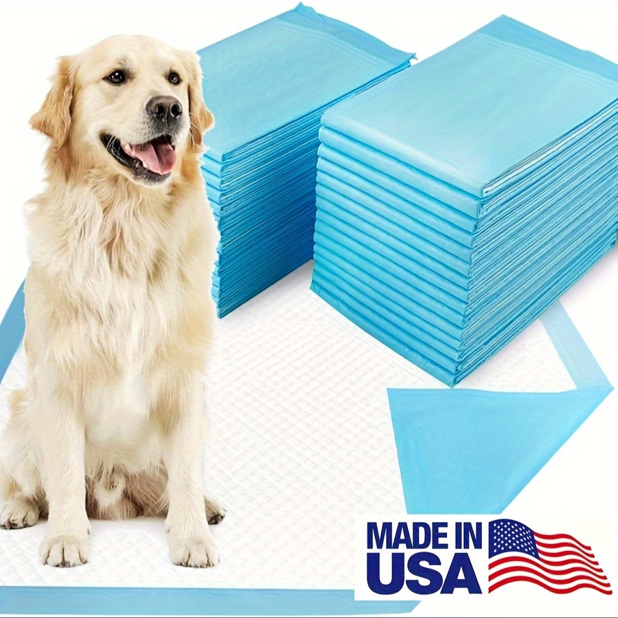 TEMU 30"x36" 40pcs Dog Pee Pads Extra Large, X-large Training Dog Pee Pads, Super Absorbent & Leak-proof, Made In Usa