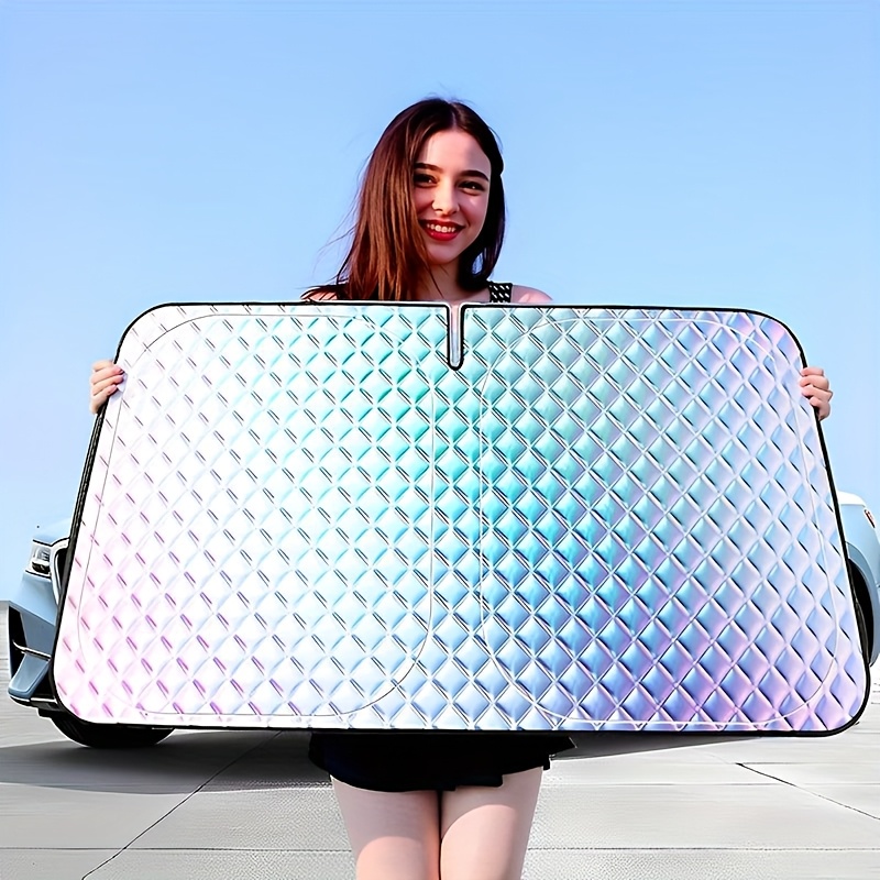 Pare-soleil Rétractable Auto Pour Pare-brise – Protection UV 99% & Anti-chaleur, Installation Invisible, Noir Mat