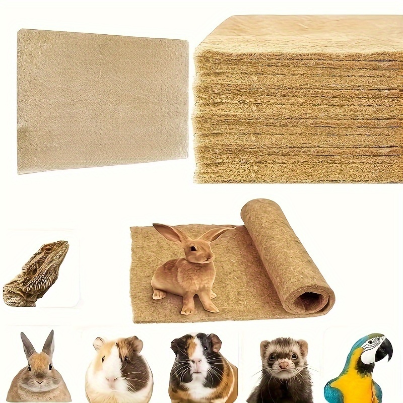 

Premium Ultra-absorbent Linen Cage Mats For Small Pets: Guinea Pigs, Hamsters, And Rabbits - Optimal Absorbency For Your Pet's Comfort