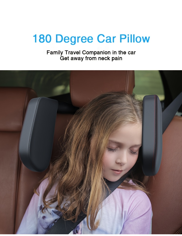 car headrest pillow   extended edition sleeping head and neck support for rear seat   Product details 2