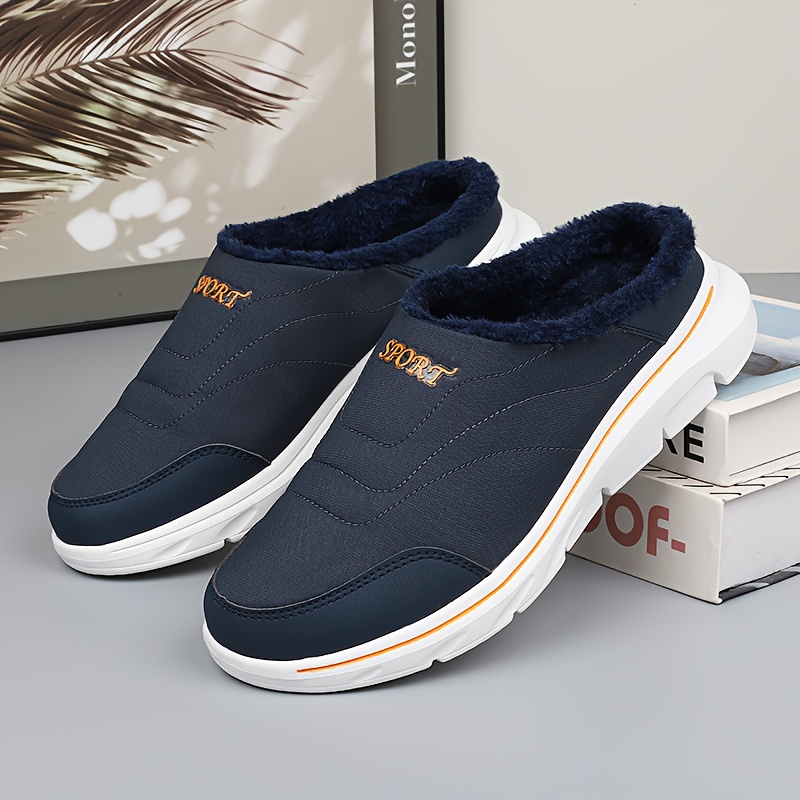 Men s & Women s Large Size Slip-On Mule Shoes - Heavy-Duty EVA Cushioned Indoor/Outdoor Sneakers with Arch, Warm   Tread - Comfortable Slip-Resistant Mule Slippers for Elderly, Diabetic, Orthopedic - Solid Color & Striped Options (  Options  ) - Lightweight & Breathable Fabric Upper, Suitable for  ,  - , Warm & Supportive, Slipper For Men, Eva Slippers For Men, Cross Slippers For Men, Non Slip Shoes For Men,