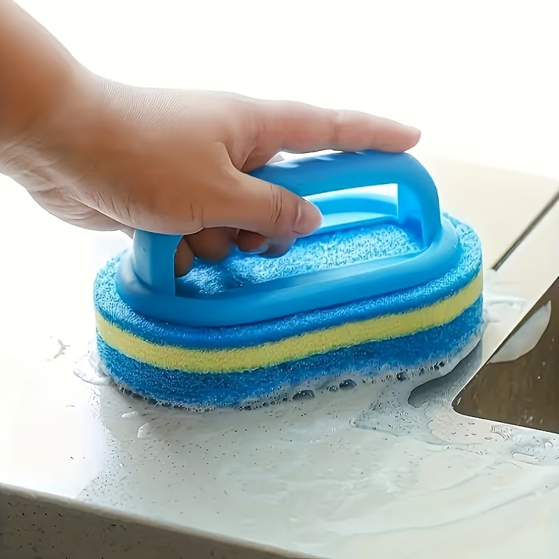 Image of Magic Cleaning Sponge, Of Easily Cleaning Surfaces Such , Bathroom, Glass, Walls, Toilet, Ceramics, Etc. Suitable For Use In Living Room, Kitchen, Car. Essential Tool For Household Cleaning