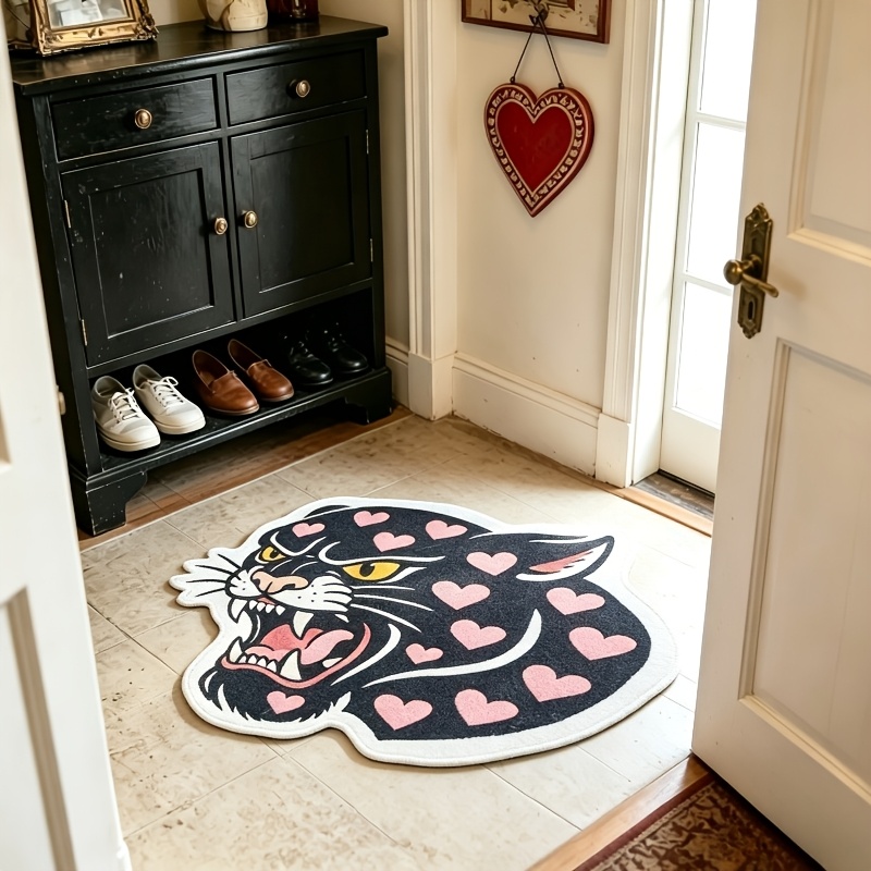 TEMU Tapis de luxe en peluche pour chambre et salon - Poils épais et de irrégulière, lavable en machine, convient pour salle de bain, balcon, sol de