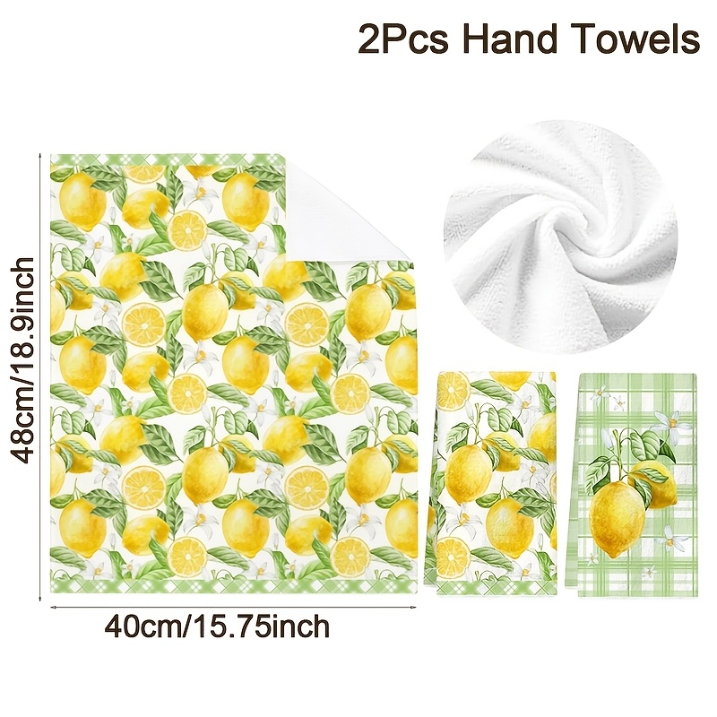TEMU Set strofinacci da cucina , 40x48 cm, strofinacci a tema stagionale -estate, per la pulizia in poliestere, accessori da cucina in stile ,