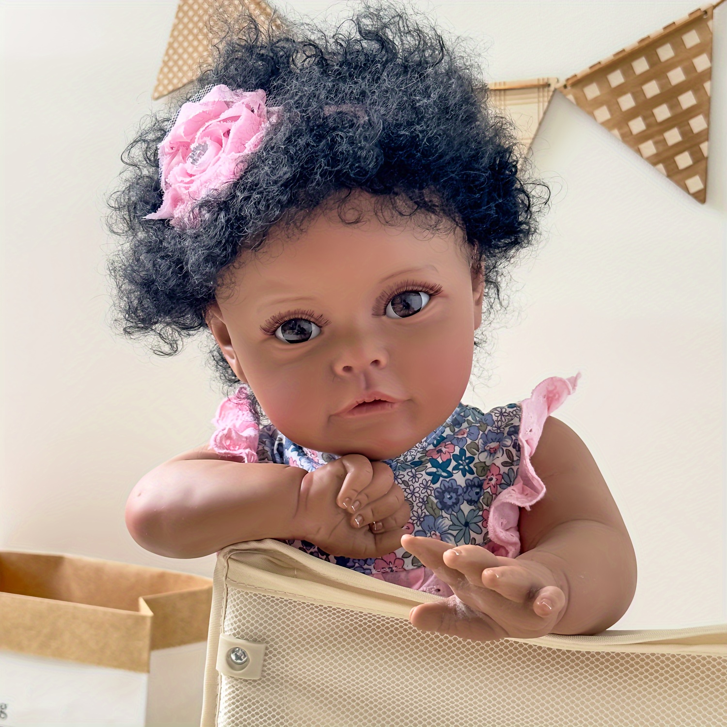 Realistic African American Doll Curly Hair Suitable Ages 3 6 - Temu ...