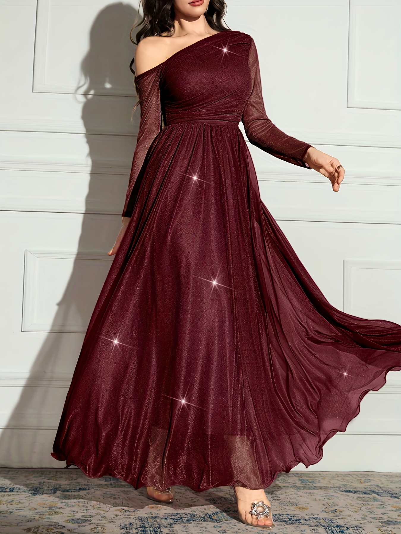 princess polly baby blue dress Burgundy Dresses | Fashion Burgundy Dresses main image 1