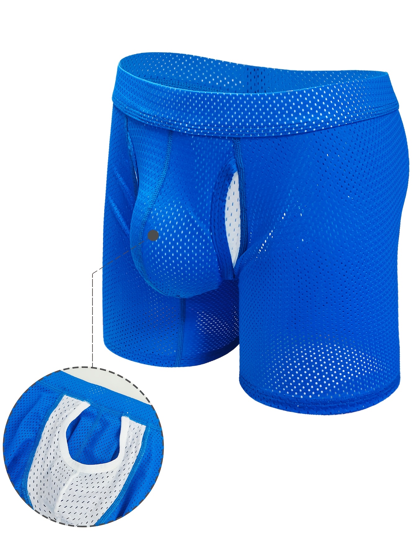 1pc mens breathable polyamide boxer briefs high stretch knit