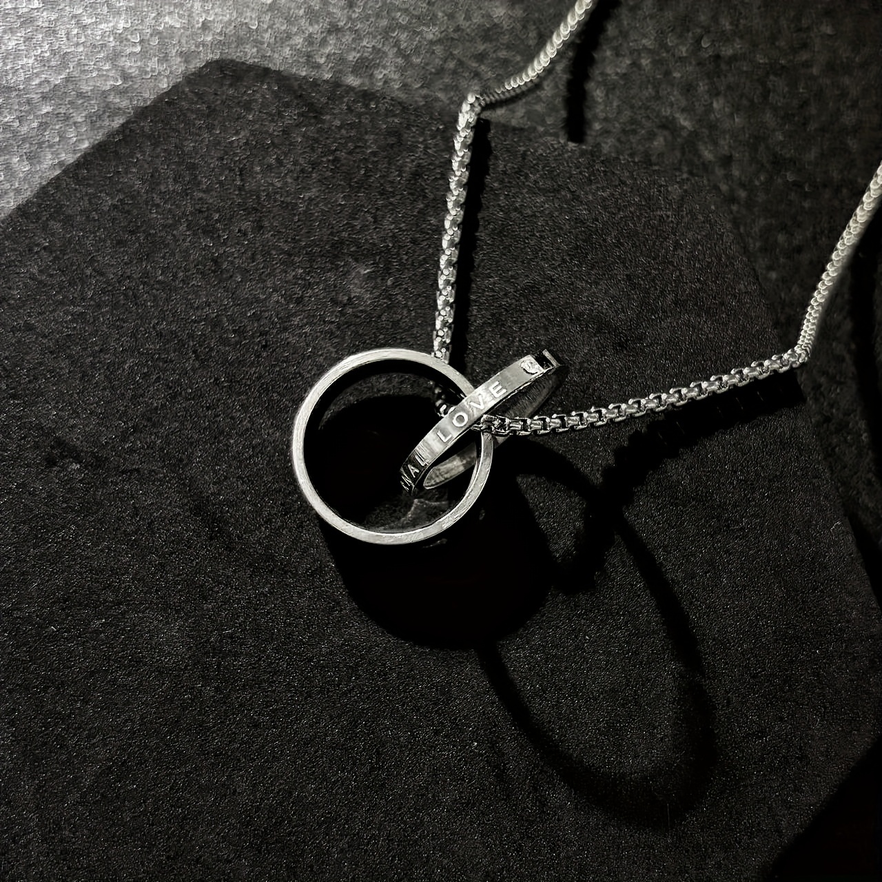 Stylish And *'s Ring Necklace, Unique And Fashionable Accessory