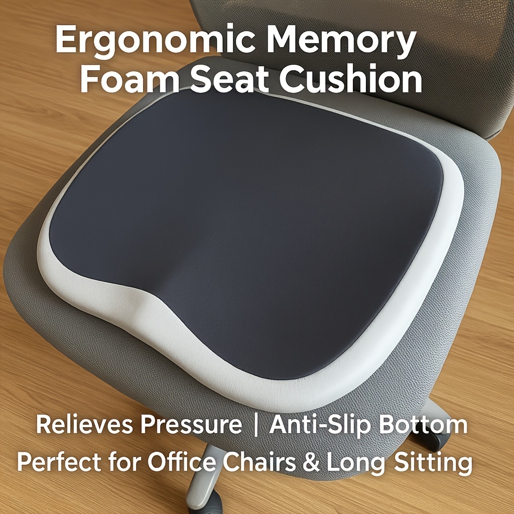 10 hour posture   office chair cushion with adjustable lumbar buttocks support ergonomic seat cushion for lower     desk home office lightweight portable polyester fiber compatible with all chairs no power needed seat cushion for office chair modern interior decor soft fabric cover Product details 4