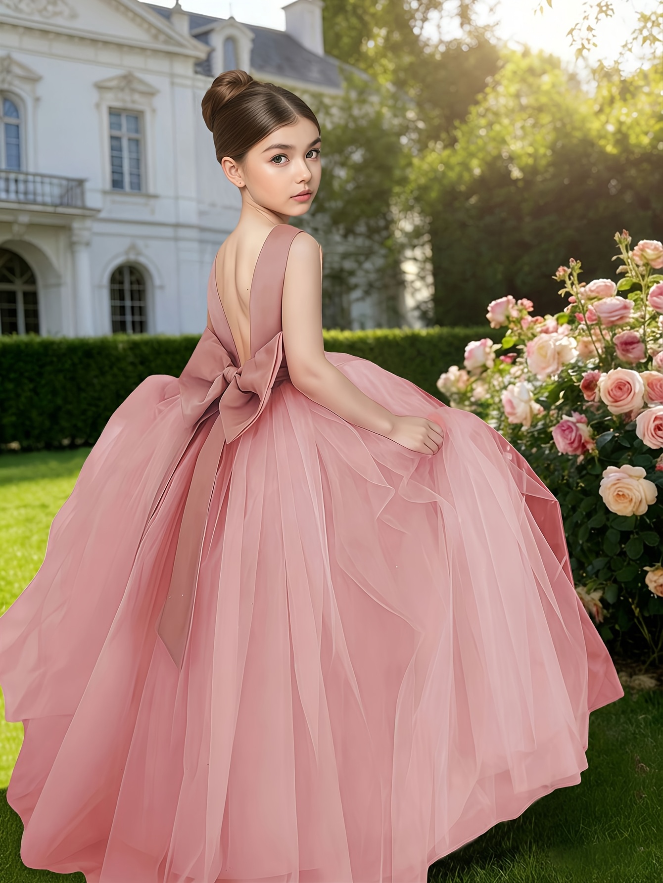 strapless open back dress Simple Princess Wedding Dress with Short Sleeves – loveangeldress main image 1
