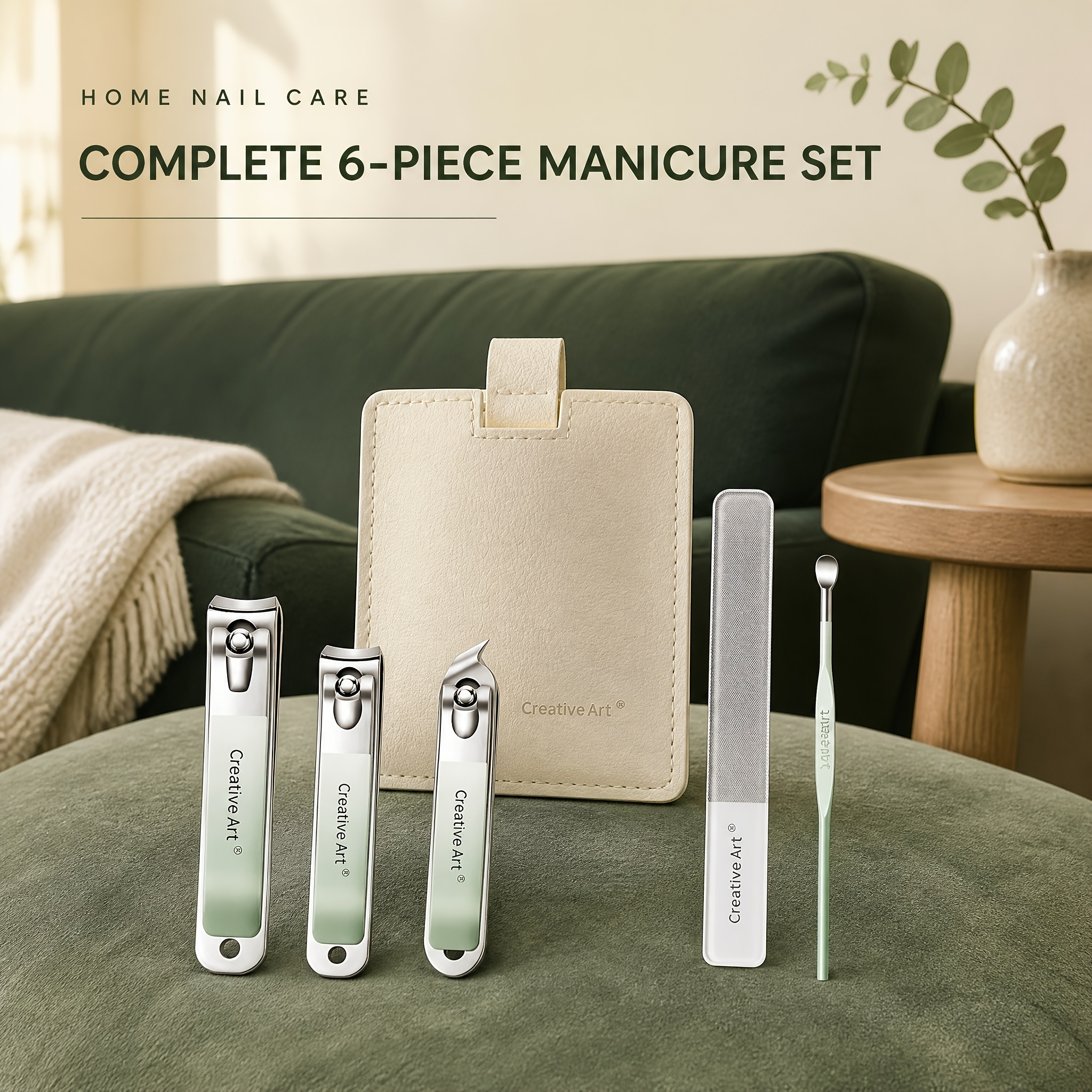 5pcs Creative Art Manicure Set with Portable Case