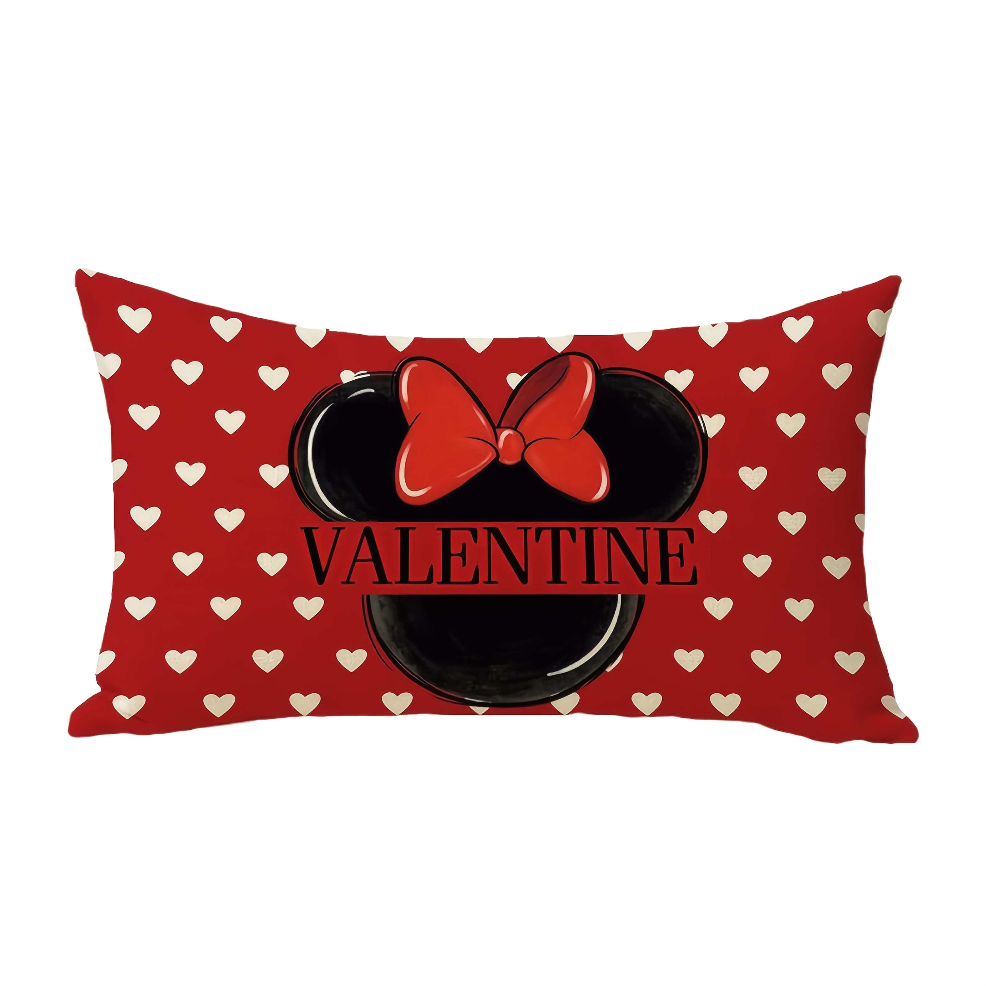 

Valentine's Day Throw Pillow Cover 12x20 - , Zippered Polyester For Home Decor, Anniversaries & Weddings